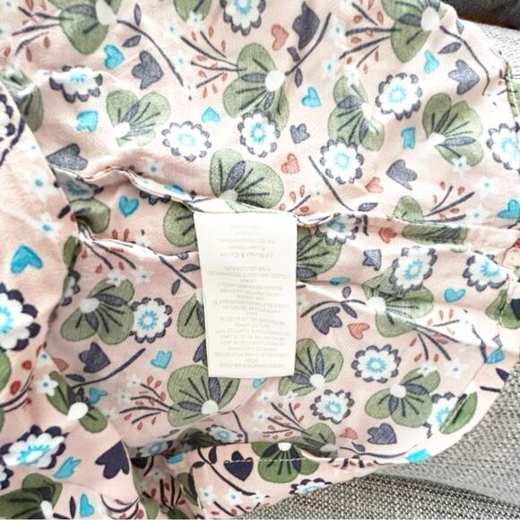 Boden Viola Pink Green Floral Print Long Sleeve V-Neckline Boho Top Blouse 10 - Picture 7 of 8